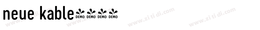 neue kable字体转换